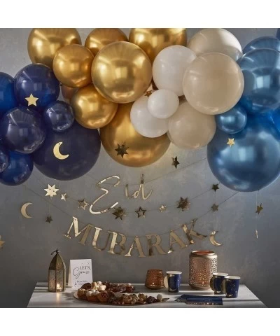 Eid Mubarak Navy & Gold Pop Out Moon Paper Party Tableware Cups - 8 Pack $34.63 Kids' Party Tableware