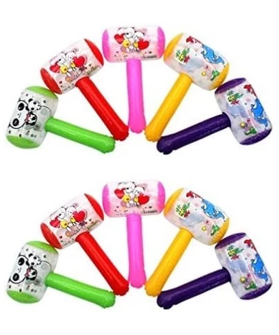 10pcs Squeaky Hammer Inflatable Cartoon Hammer with Sound Bell Clown Handle Hammer Funny Toys for Toddler Kids (Random Color)...