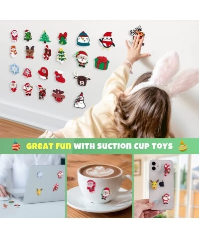 Suction Toys 30 Pcs Christmas Suction Toy Kids Bath Toys Sensory Toys for 3 4 5 6 7 Year Old Boys Girls Stress Release Toys T...