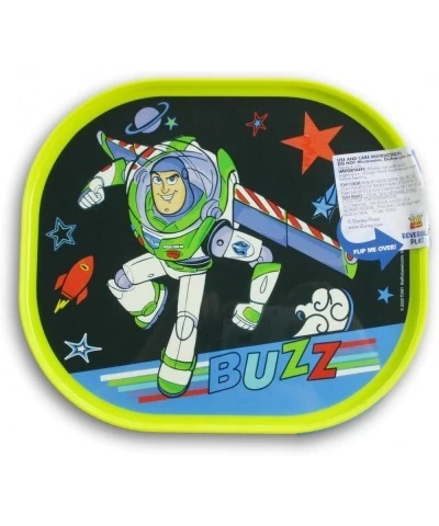 Reversible Buzz Lightyear BPA Free Plate - Features Buzz and Aliens - 8 x 7 Inches $25.39 Toy Kitchen Products