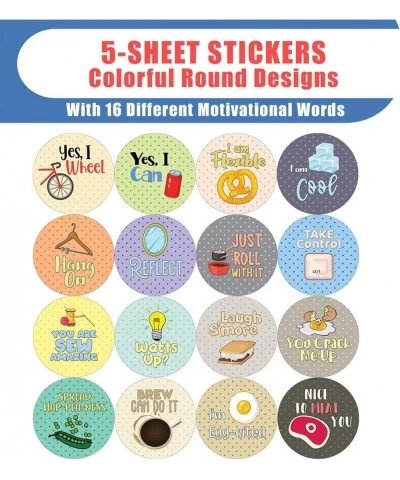 Inspiring Puns Stickers (5-Sheet) - Stocking Stuffers Premium Quality Gift Ideas for Children Teens & Adults - Corporate Give...