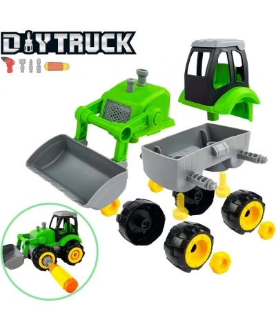 Take Apart Toys Play Farm Truck Tractor and Excavator Toy Set with Electric Drill Farm Animals and Farm Accessories Included ...