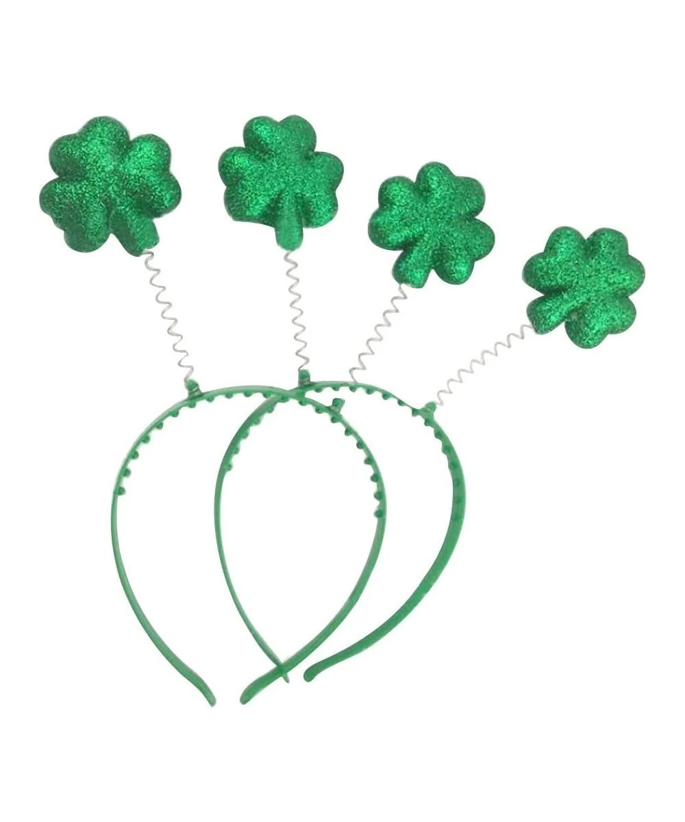 St Patrick's Day Headband Shamrock Head Boppers Hats St Patrick's Day Decorations 2Pcs $22.40 Kids' Party Hats