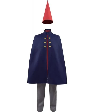 Wirt Cosplay Halloween Wirt Mantle Cape Costume Navy Blue Cloak Uniform Outfits with Hat $82.44 Kids' Costumes