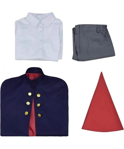 Wirt Cosplay Halloween Wirt Mantle Cape Costume Navy Blue Cloak Uniform Outfits with Hat $82.44 Kids' Costumes