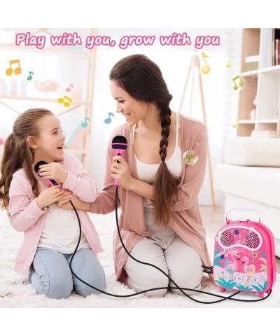 Kids Karaoke Machine for Girls Boys with 2 Microphones Bluetooth Children Karaoke Speaker for Singing Portable Toddler Music ...