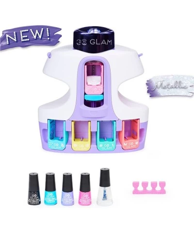 Cool Maker GO Glam U-nique Metallic Nail Salon with 200 Icons and Designs 4 Bonus Polishes Stamper & Dryer Nail Kit for Girls...