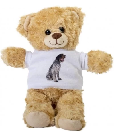 Wirehaired Pointing Griffon Teddy Bear Gift Stuffed Animal Plush Teddy Bear with Tee Welcoming Baby Gift Gift for Her Gift fo...