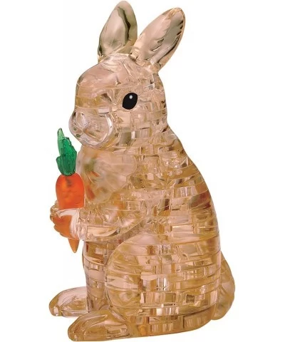 Original 3D Crystal Jigsaw Puzzle - Rabbit with Carrot Animal Assembly Brain Teaser Fun Model Toy Gift Decoration for Adults ...