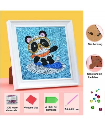 5D Diamond Painting Kits for Kids with Wooden Frame - Paint by Numbers Dots Full Diamond Arts Kits for Girls Boys 6-8-12-14 A...