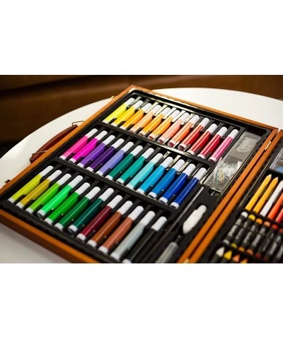 Painting Drawing & Art Supplies with Personalized Wooden Art Case for Kids 6-8 and 9-12 (Cameron Design) - Art Set Paint Set ...