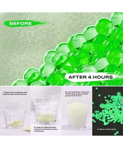 20000PCS Glow in The Dark Water Bullet Beads Gel Ammo 7 - 8 mm Fluorescence Fit for Gel Ball Blaster 1Pack $29.07 Toy Sports ...