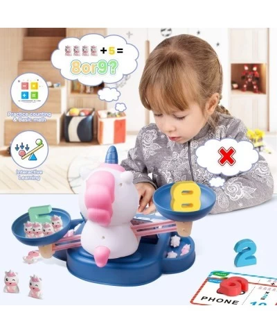 Unicorns Kindergarten Preschool Learning Activities Math Counting Matching Letter Toys - Toddler Educational Toys for 3 4 5 6...