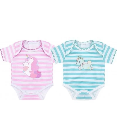 Doll Clothes for Baby Doll Soft Cotton Romper Tops for 14-18 inch Doll Compatible with American Girl and More Set of 2 $17.66...