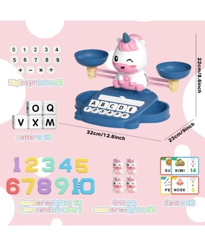 Unicorns Kindergarten Preschool Learning Activities Math Counting Matching Letter Toys - Toddler Educational Toys for 3 4 5 6...