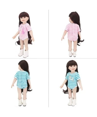 Doll Clothes for Baby Doll Soft Cotton Romper Tops for 14-18 inch Doll Compatible with American Girl and More Set of 2 $17.66...