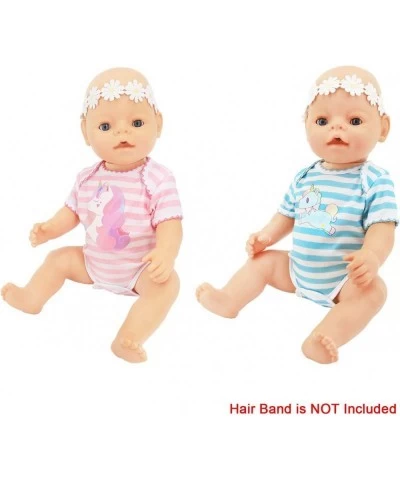 Doll Clothes for Baby Doll Soft Cotton Romper Tops for 14-18 inch Doll Compatible with American Girl and More Set of 2 $17.66...