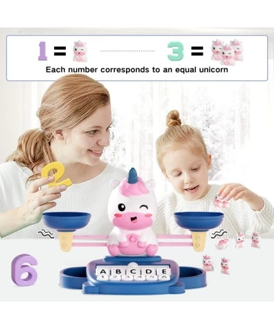 Unicorns Kindergarten Preschool Learning Activities Math Counting Matching Letter Toys - Toddler Educational Toys for 3 4 5 6...