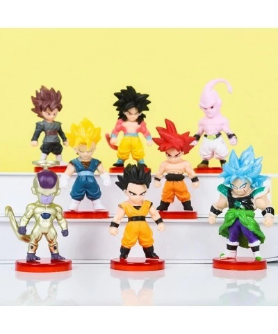 16Pcs Cartoon Anime Action Figures Set Dragon Cake Toppers Ball for Kids and Fans Birthday Party Collection Playset Party Sup...