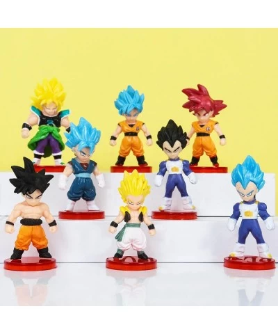 16Pcs Cartoon Anime Action Figures Set Dragon Cake Toppers Ball for Kids and Fans Birthday Party Collection Playset Party Sup...