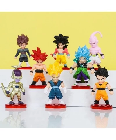 16Pcs Cartoon Anime Action Figures Set Dragon Cake Toppers Ball for Kids and Fans Birthday Party Collection Playset Party Sup...