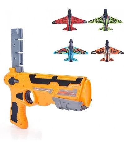 Airplane Toy 2021 New Hot Toy Catapult Airplane Shooting Game Toy for Kids One-Click Ejection Model Foam Airplane with 4 Pcs ...