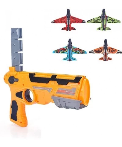 Airplane Toy 2021 New Hot Toy Catapult Airplane Shooting Game Toy for Kids One-Click Ejection Model Foam Airplane with 4 Pcs ...