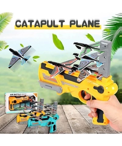 Airplane Toy 2021 New Hot Toy Catapult Airplane Shooting Game Toy for Kids One-Click Ejection Model Foam Airplane with 4 Pcs ...