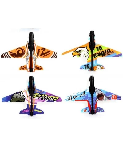 Airplane Toy 2021 New Hot Toy Catapult Airplane Shooting Game Toy for Kids One-Click Ejection Model Foam Airplane with 4 Pcs ...