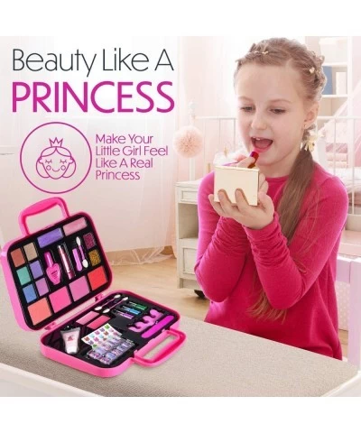 Kids Makeup Kit for Girl - with Make Up Remover - 30Pc Real Washable Non Toxic Play Princess Cosmetic Set - Ideal Birthday fo...