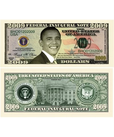 Barack Obama 44th President Collectors 2009 FEDERAL INAUGURAL NOTE 2009 Dollar Bill $15.09 Gags & Practical Joke Toys