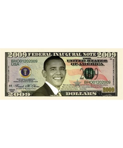 Barack Obama 44th President Collectors 2009 FEDERAL INAUGURAL NOTE 2009 Dollar Bill $15.09 Gags & Practical Joke Toys