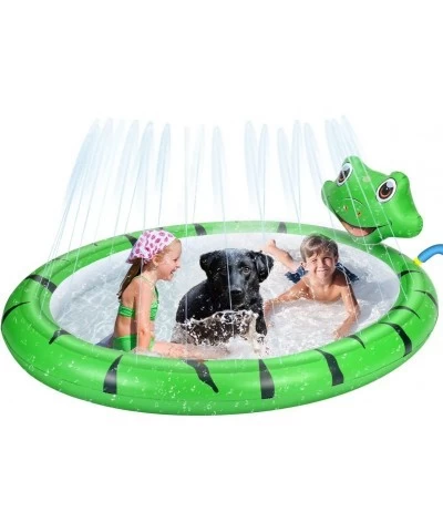 Splash Sprinkler Pad for Dogs Kids Thicken Dog Pool with Sprinkler Fun Backyard Fountain Play Mat for Baby Girls Boys Childre...