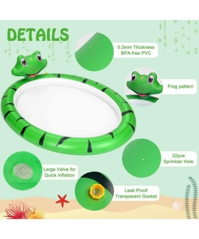 Splash Sprinkler Pad for Dogs Kids Thicken Dog Pool with Sprinkler Fun Backyard Fountain Play Mat for Baby Girls Boys Childre...