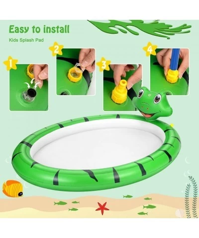 Splash Sprinkler Pad for Dogs Kids Thicken Dog Pool with Sprinkler Fun Backyard Fountain Play Mat for Baby Girls Boys Childre...