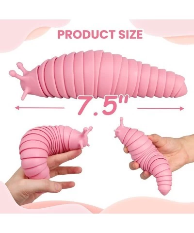 Party Favor | 7.5" Slug Toy 3D Scanning Technical Articulated Stretch Slug Fidget Toy Sensory Slug Toys for Autistic Desk Toy...