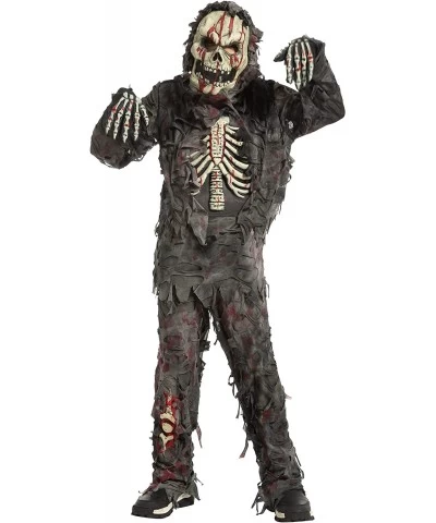 Child Boy Scary Black Zombie costume for kids (Medium (8-10yr)) $50.63 Kids' Costumes