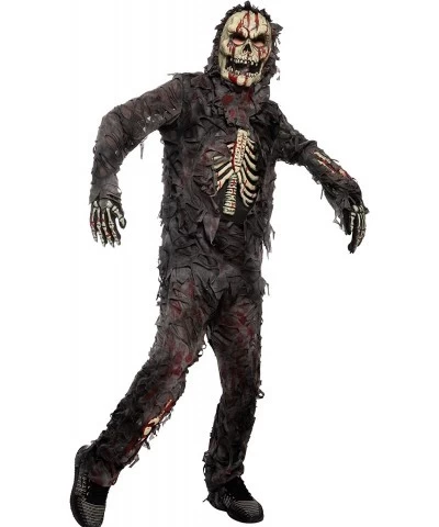 Child Boy Scary Black Zombie costume for kids (Medium (8-10yr)) $50.63 Kids' Costumes