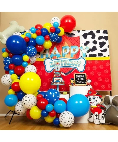 110pc EASY DIY – Paw Patrol Balloon Garland Arch Kit with BONUS Bone & Paw Print Balloons for Paw Patrol Birthday Decorations...