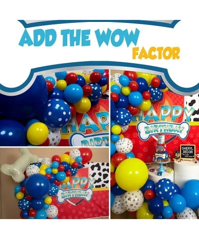 110pc EASY DIY – Paw Patrol Balloon Garland Arch Kit with BONUS Bone & Paw Print Balloons for Paw Patrol Birthday Decorations...