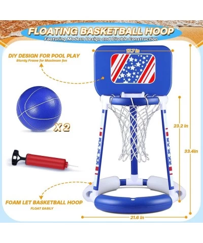 Floating Pool Basketball Hoop - Water Basketball Hoops for Kids & Adults - Basketball Game Swimming Pools Toys & Land Basketb...