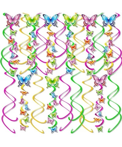 Summer Spring Butterfly Party Supplies 21 Pack Butterfly Hanging Swirl Party Decor for Kids Butterfly Birthday Baby Shower De...