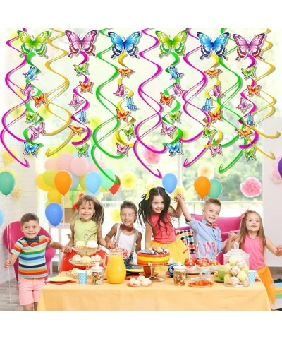 Summer Spring Butterfly Party Supplies 21 Pack Butterfly Hanging Swirl Party Decor for Kids Butterfly Birthday Baby Shower De...