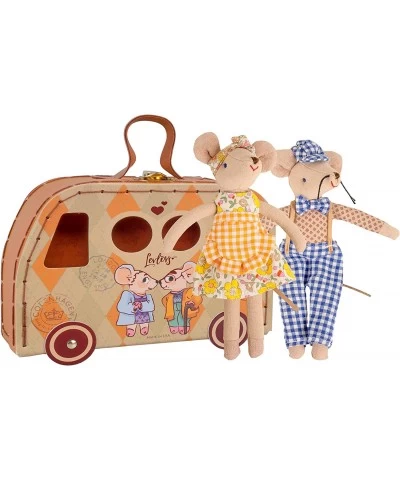 Mouse in a Matchbox Danish Design Toy Baby Registry Gift (Grandparent Mice in a Camper) $66.29 Play Figure Playsets