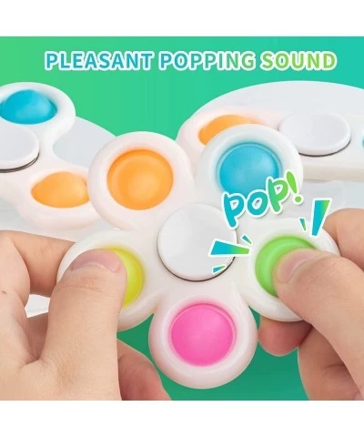 3PCS Poppper it Fidgets Spinner Toys Simple Popping Fidget Toy Pop Bubble Fidget Toys Hand Spinner for Adults ADHD Party Favo...