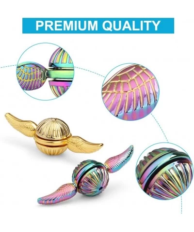 Golden Fidget Spinner Toy Metal for Kids Adults Cool Margic Orb Fidgit Spinner Finger Desk Spinning Toys Small Gadget Hand Sp...