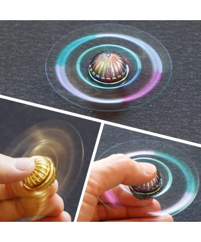 Golden Fidget Spinner Toy Metal for Kids Adults Cool Margic Orb Fidgit Spinner Finger Desk Spinning Toys Small Gadget Hand Sp...