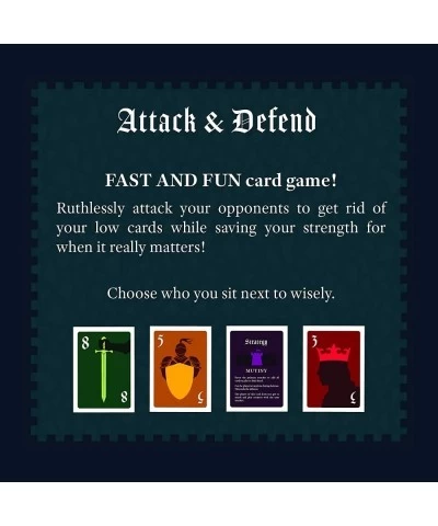 Attack and Defend Card Game: Fast & Fun Deck Building Strategy Game for 2-5 Players Party Games for Kids Teens and Adults Gre...