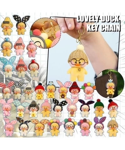 10cm Wearing Yellow Doll Plush Toy Plush Small Yellow Duck Keychain Yellow Duck Cute Stuffed Animal Mini Plush Toy Very Suita...