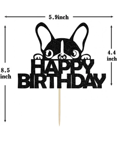 Happy Birthday Dog Cake Topper Dog Birthday Theme Picks for Pet Party Decorations Supplies Black Glitter. $15.72 Kids' Party ...